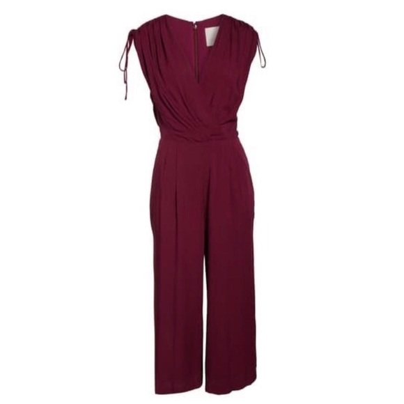 Gal Meets Glam Luella Cropped Leg Jumpsuit - Picture 2 of 7